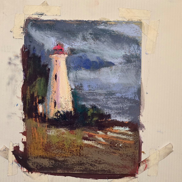 Cape Mudge Lighthouse study by Nanci Cook, PAC, Image 1.