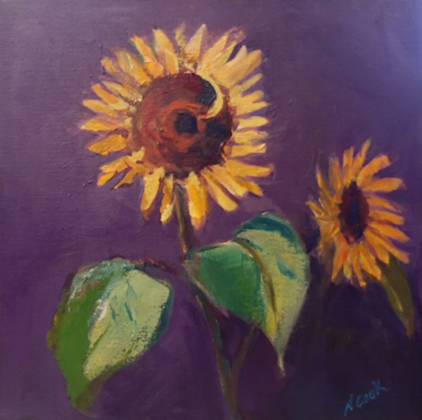 Fall Sunflowers by Nanci Cook