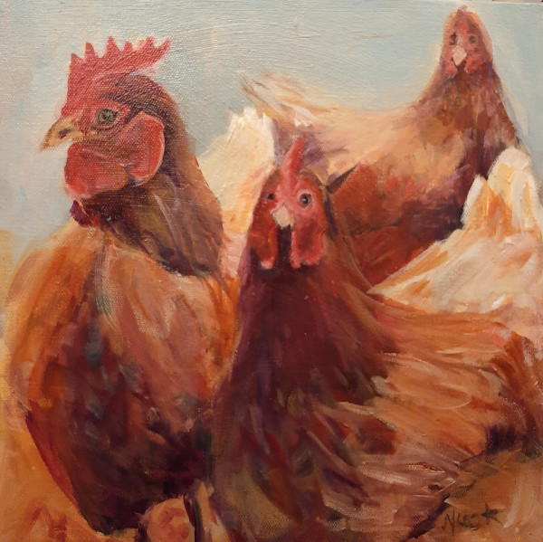 Hornby Chickens by Nanci Cook