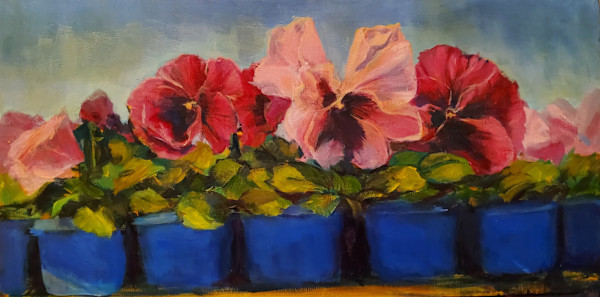 Spring Pansies by Nanci Cook