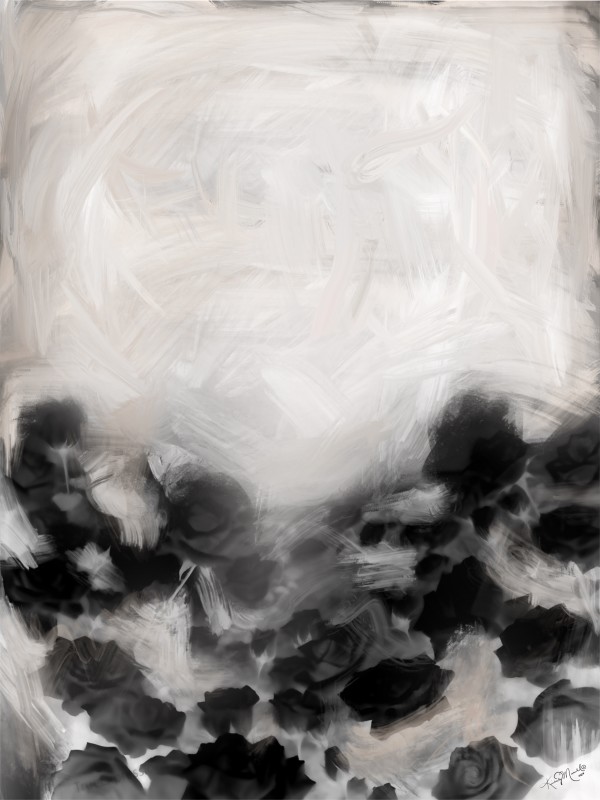Resilience of a  Black Roses by Kimberly Marnell