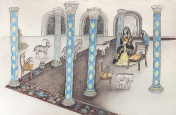 Woman In the Temple (formerly Fantasia) by Joan Danziger