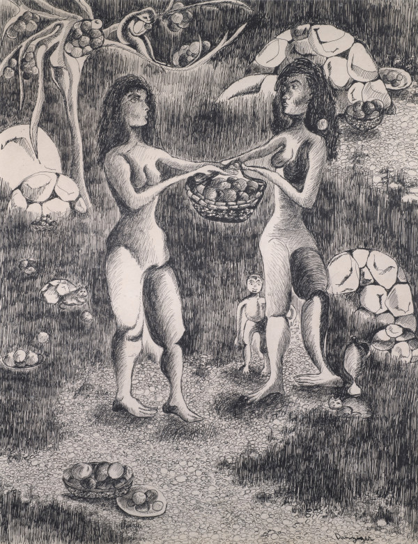 Two Figures in a Forest by Joan Danziger