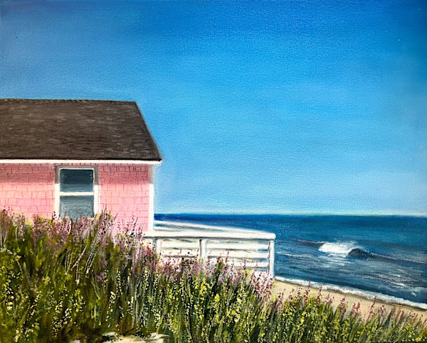 Pink House by the Sea by Monique Robidoux, Image 1.