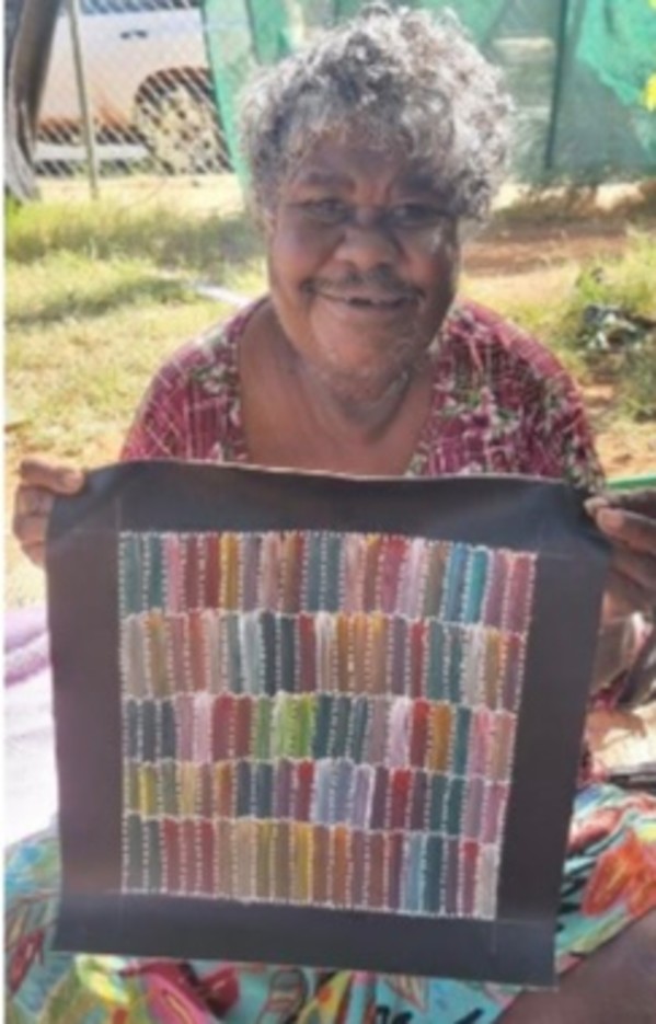 Bush Yam Dreaming by Jeannie Mills Pwerle
