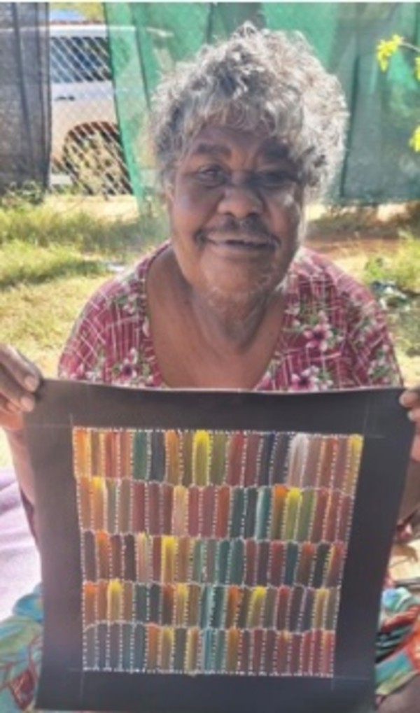 Bush Yam Dreaming by Jeannie Mills Pwerle