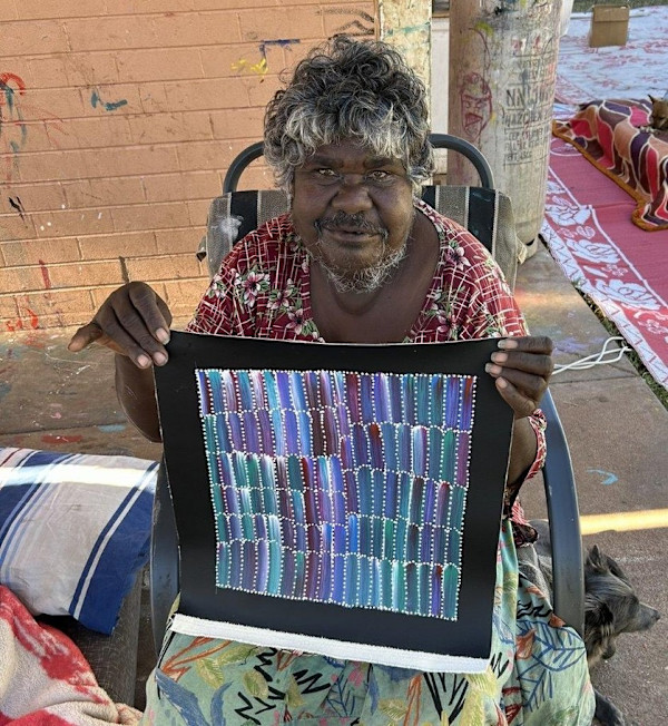 Bush Yam Dreaming by Jeannie Mills Pwerle