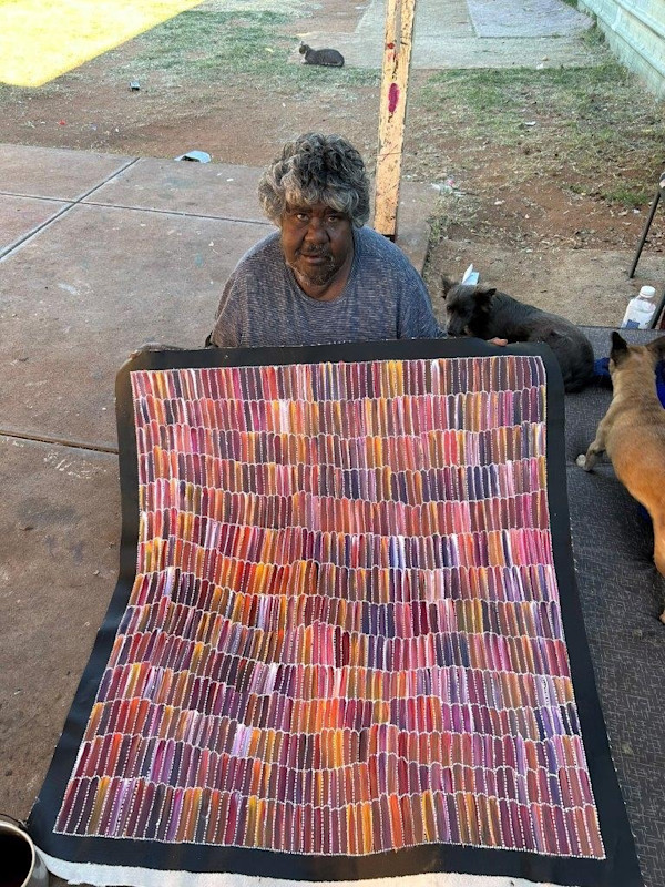 Bush Yam Dreaming by Jeannie Mills Pwerle