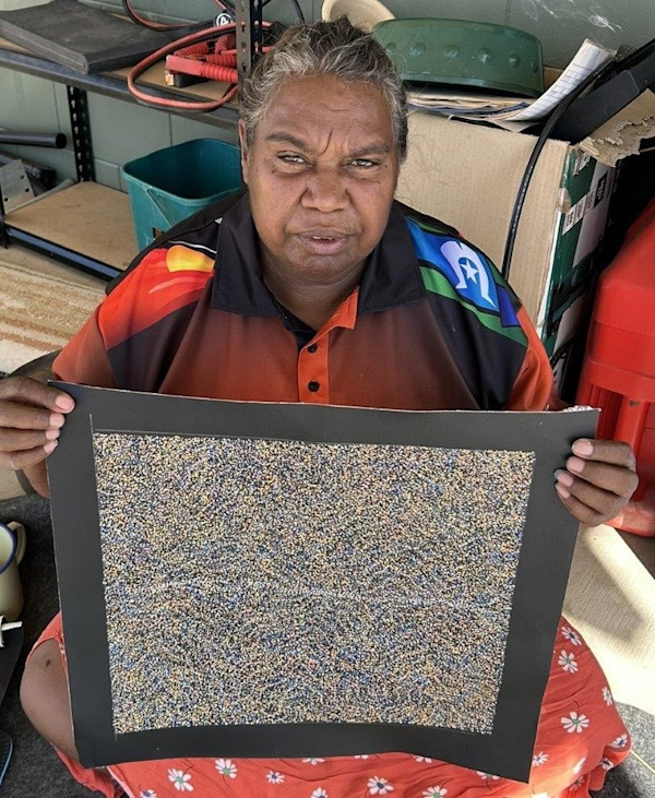 Bush seeds by Annie Nelson Napangardi