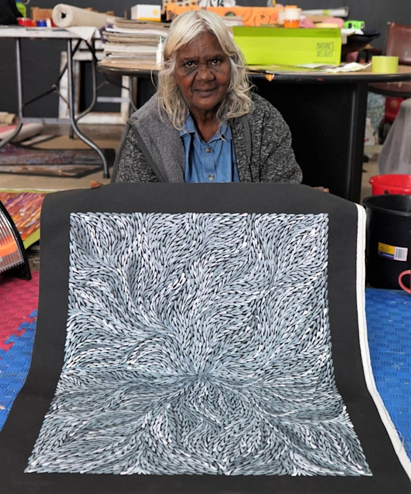 Bush Medicine leaves by Rosemary Petyarre