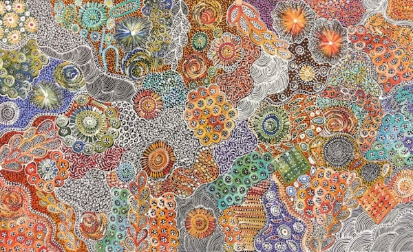 Bush Yam by Janet Golder Kngwarreye