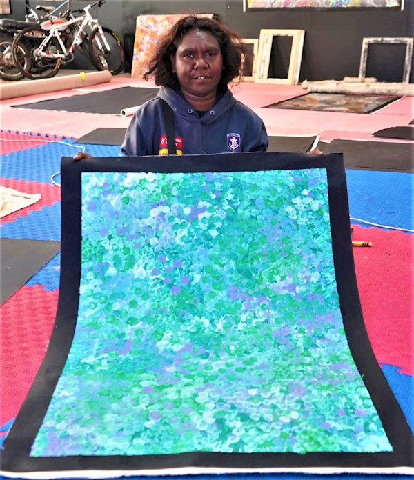 Bush Plum Dreaming by Belinda Golder Kngwarreye