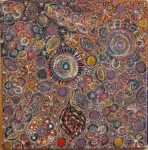 Bush Plum Dreaming by Belinda Golder Kngwarreye
