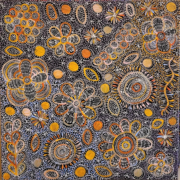 Bush Plum Dreaming by Belinda Golder Kngwarreye