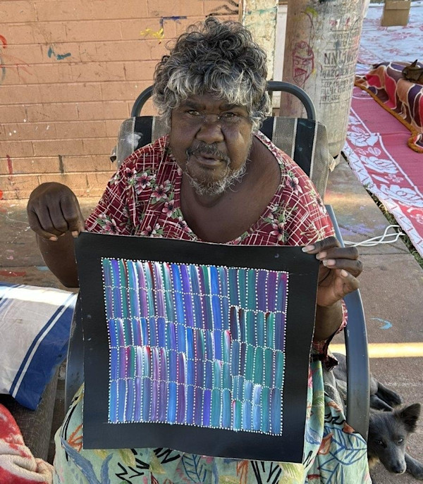 Bush Yam Dreaming by Jeannie Mills Pwerle