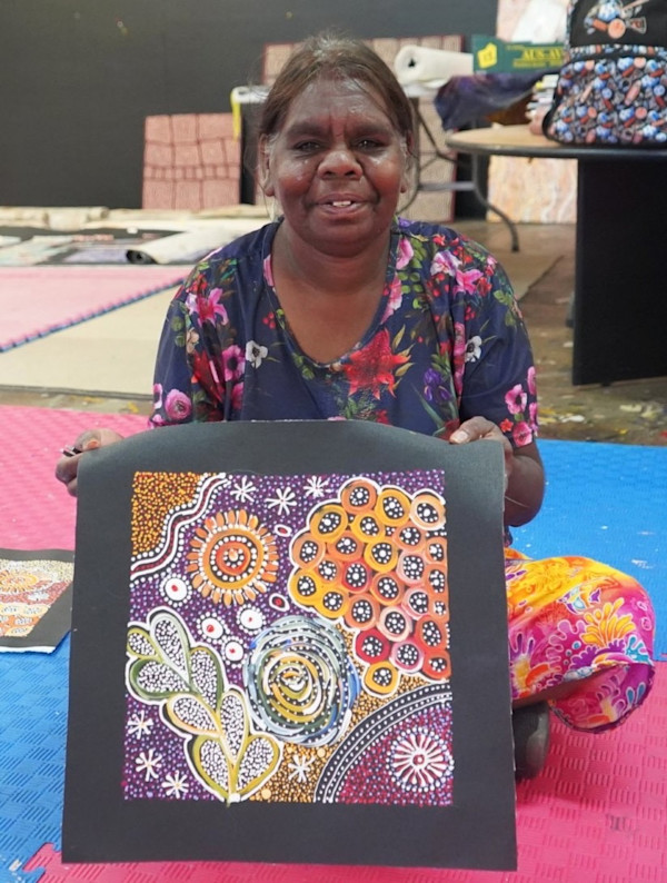 Bush Medicine Dreaming by Janet Golder Kngwarreye