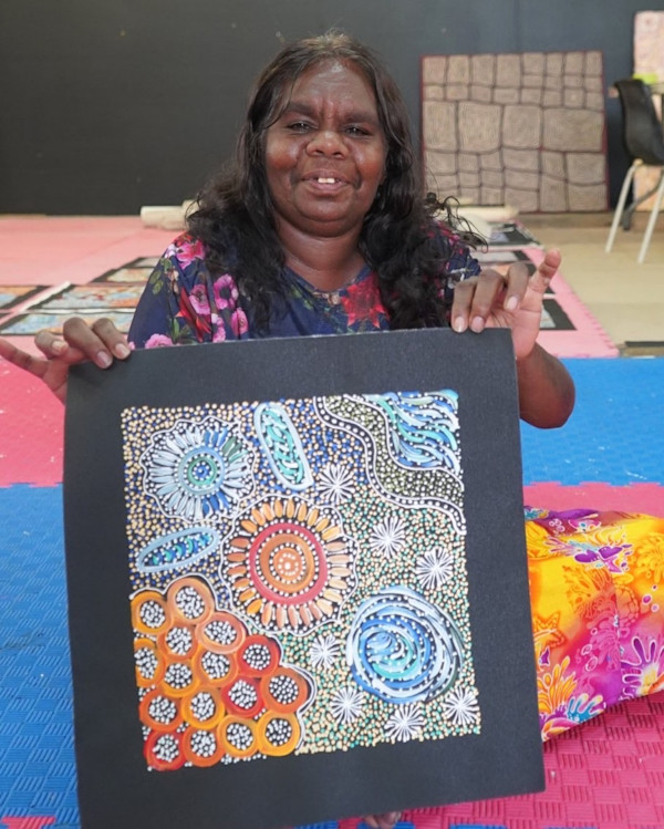 Bush Medicine Dreaming by Janet Golder Kngwarreye
