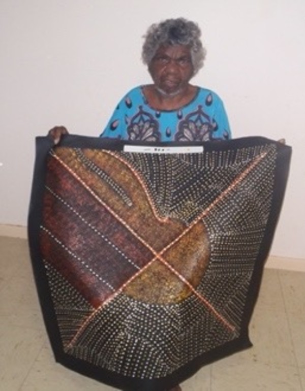 Mountain Devil Lizard Dreaming by Kathleen Petyarre