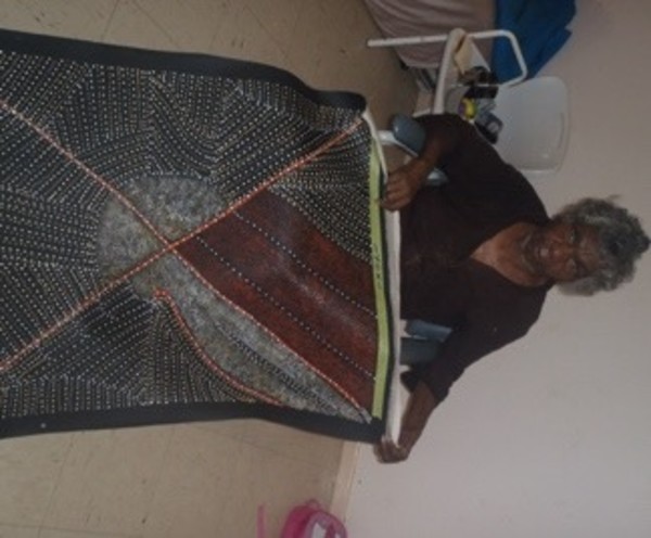 Mountain Devil Lizard Dreaming by Kathleen Petyarre