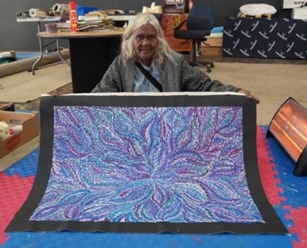 Bush Leaves by Rosemary Petyarre, Image 1.