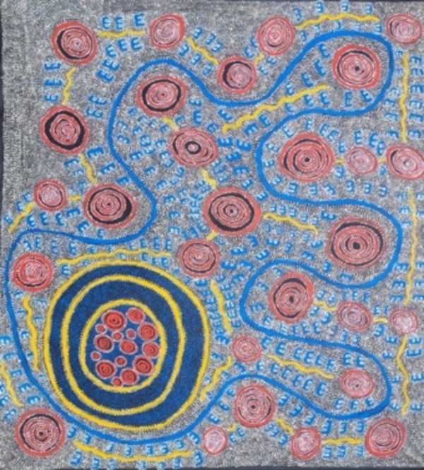 Spinifex hopping Mouse Dreaming by Nigel Japanangka Marshall, Image 1.