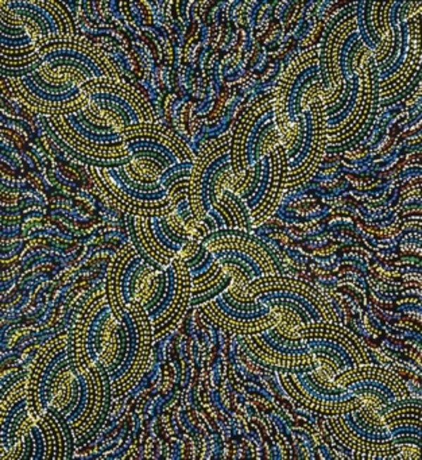Bush Turkey Dreaming by Genevieve Loy Kemarre, Image 1.