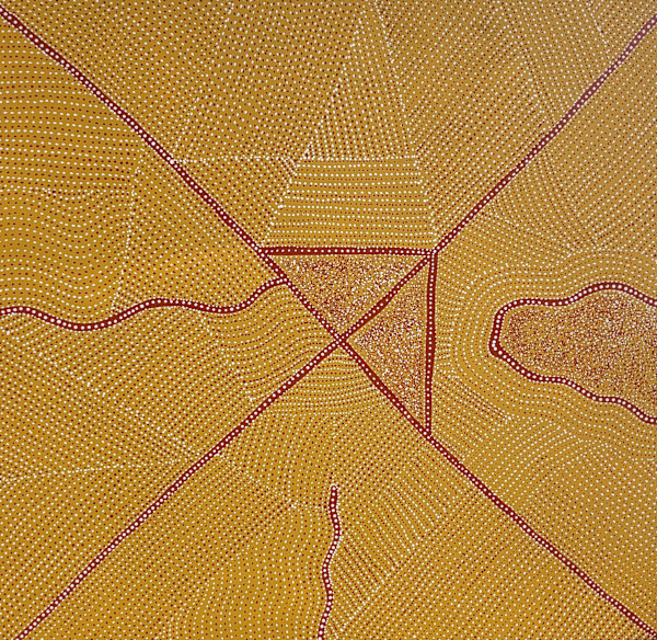 Mountain devil lizard dreaming by Kathleen Petyarre, Image 1.