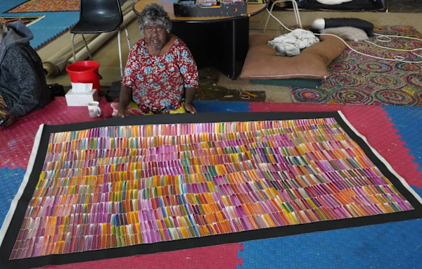 Bush Yam Dreaming by Jeannie Mills Pwerle, Image 1.