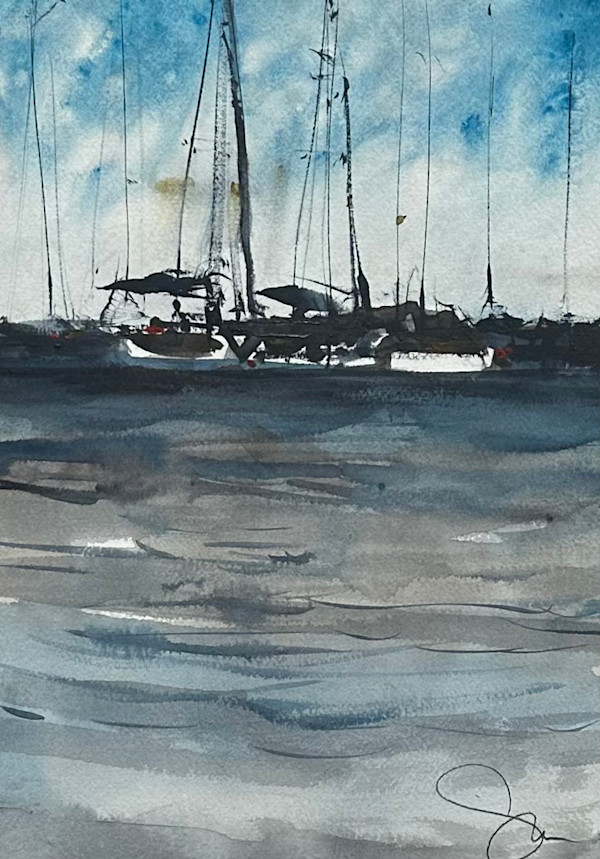 Girl from Nantucket by Steve Griggs Watercolor