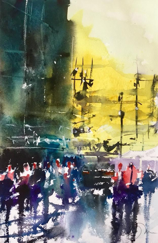 Walk of Life by Steve Griggs Watercolor