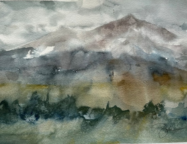Storm Over Mt. Sopris by SteveGriggsWatercolor