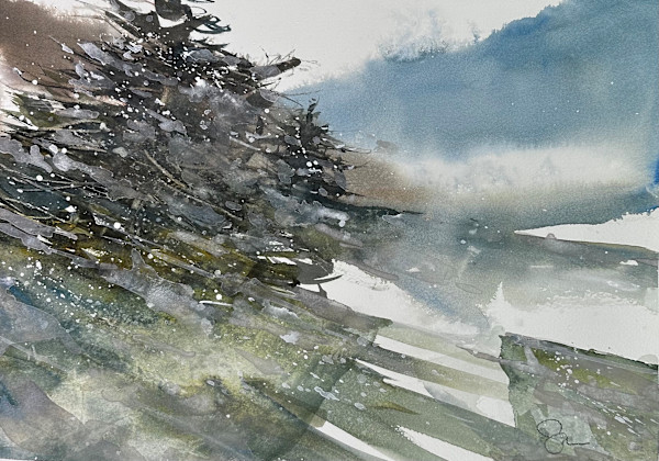 Winter Morning by SteveGriggsWatercolor