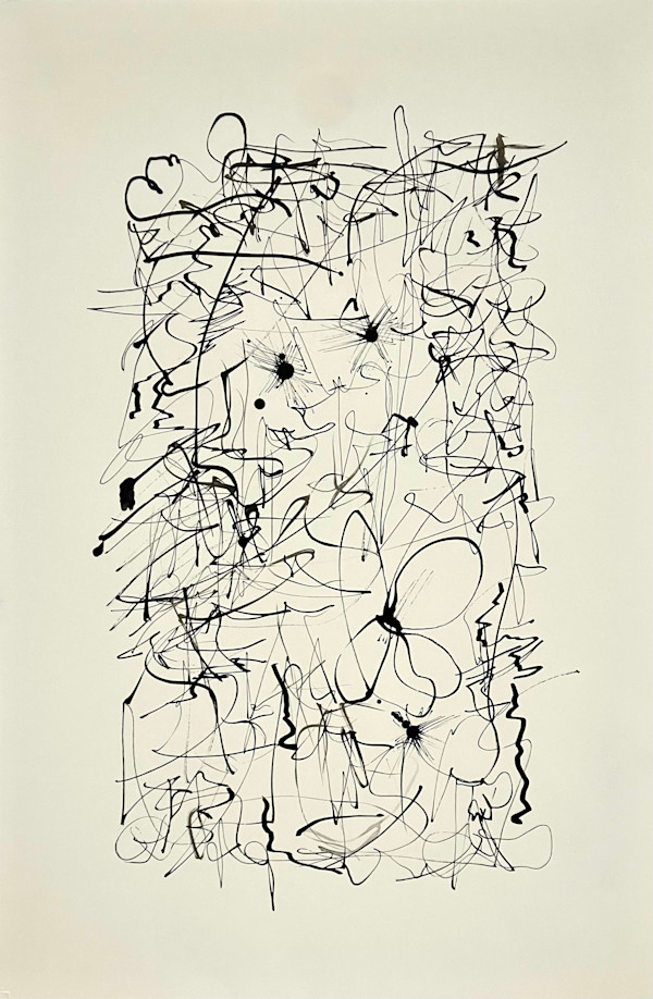 Jazz #2, Ink on Paper 2025 by Mo Gerngross