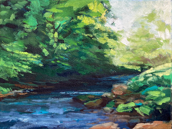 A bend in the river, deep shadows by Ian Dugdale