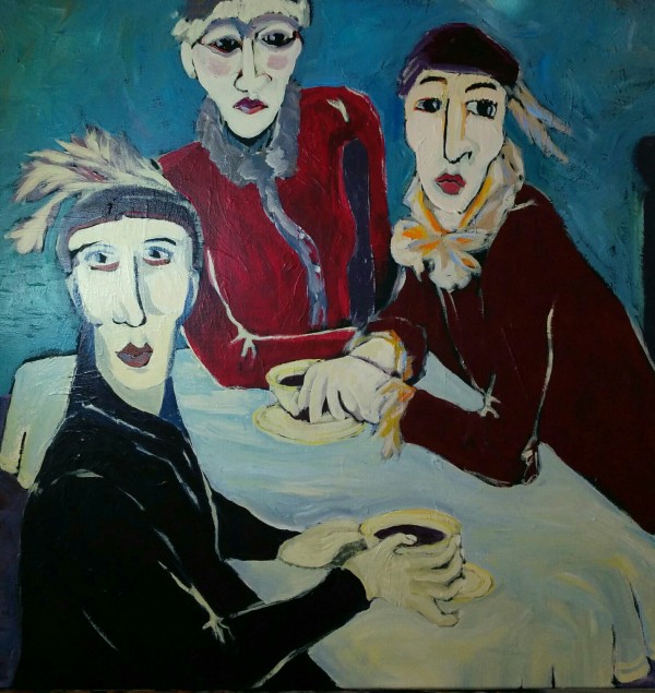 Ritz Girls at Tea by Kenna Lee Barradell