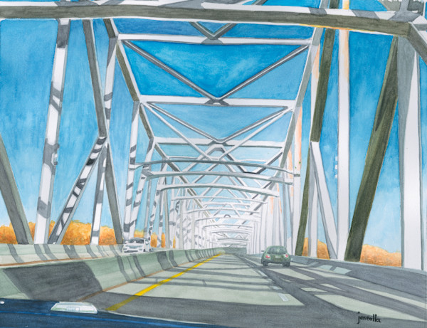 Ohio River Bridge by Janealla Killebrew, Image 1.