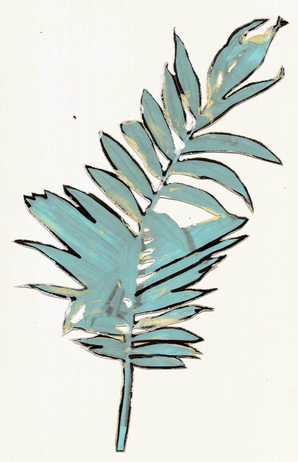 Panama Leaf Stencil by Jo Davis