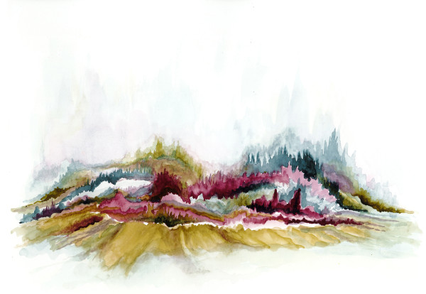 Violet Landscape by Jo Davis