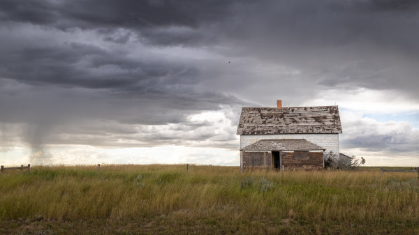 Abandoned Ranch After Storm by Denise Hawkins