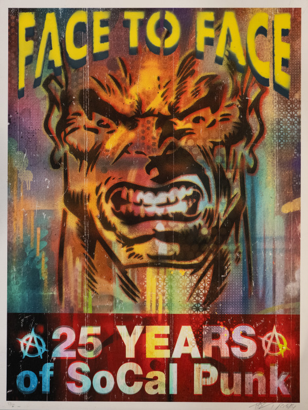 F2F Concert Poster (25Years) by Risk, Taz Evens