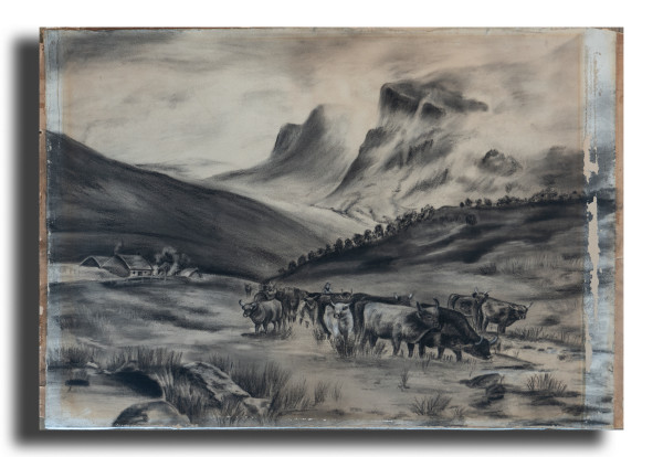 Grazing Cattle by C.R.Kaye
