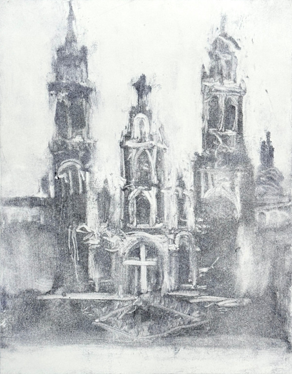 West Facade, Cathedral of Santiago de Compostela, 2/2 by Annie Shaver-Crandell, Image 1.