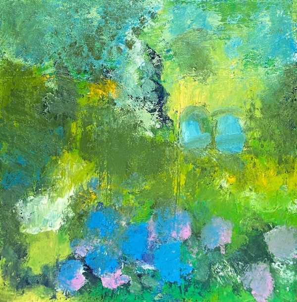 Hydrangeas, July, Elizabeth Street Garden by Annie Shaver-Crandell, Image 1.