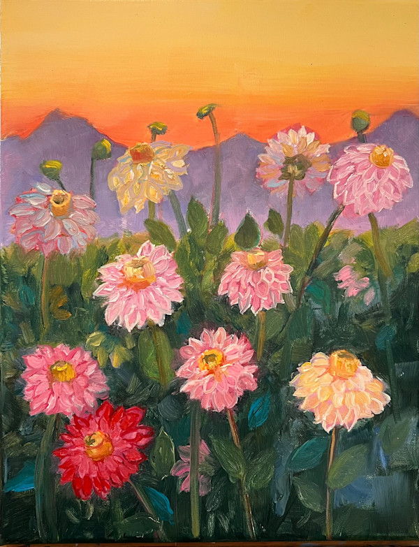 Dahlias at Twilight by Jean Rupprecht, Image 1.