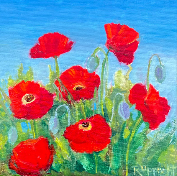 Red Poppies by Jean Rupprecht