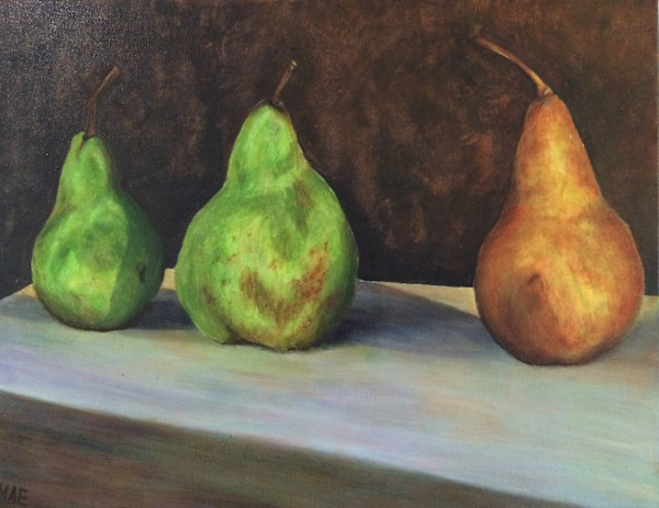Three Pears by Madeleine Elkin