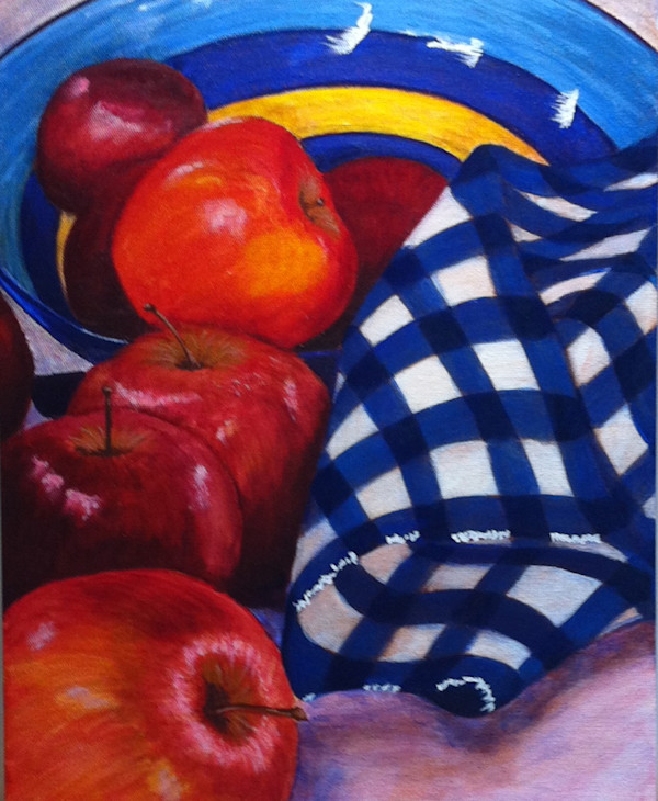 Apples In A Bowl by Madeleine Elkin