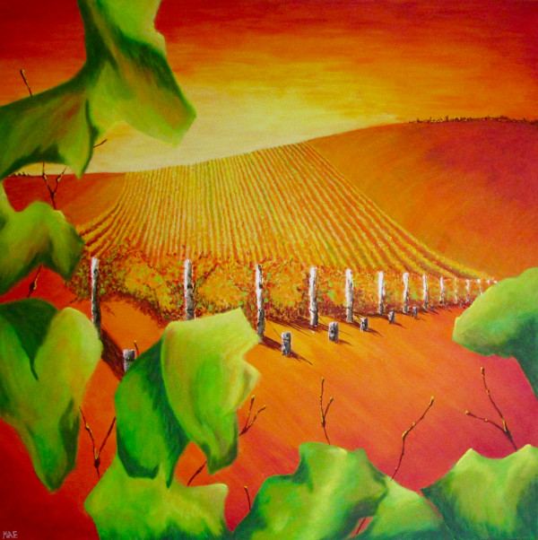 Autumn Thru the Vines by Madeleine Elkin