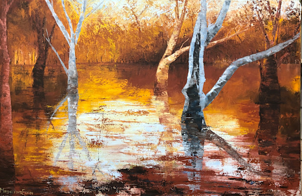 Evening Reflections, Cygnet River by Madeleine Elkin, Image 1.