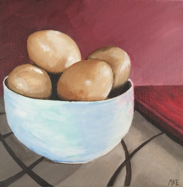 Eggs in a Bowl by Madeleine Elkin